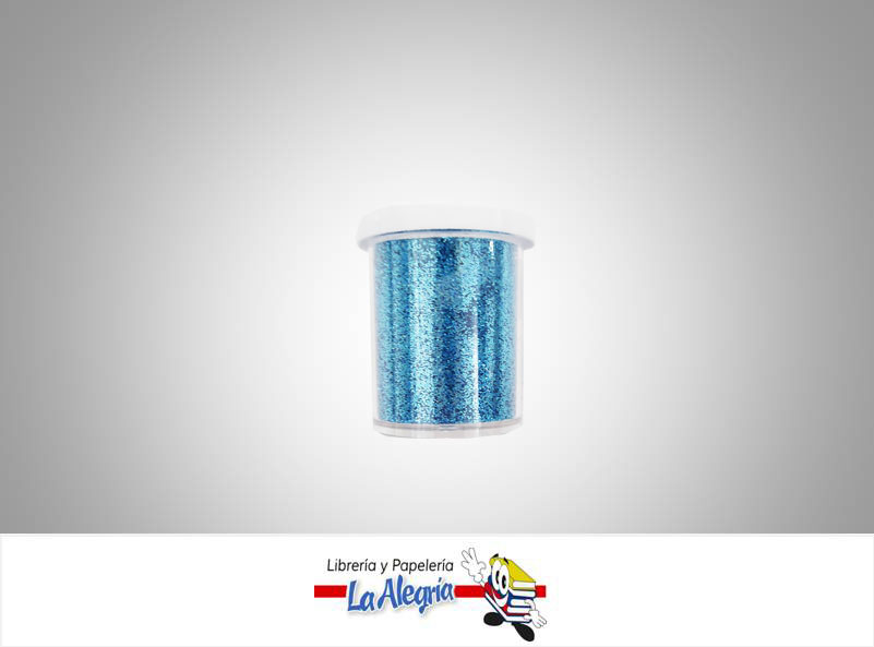 ESCARCHA FRASCO 10GR AZUL CLARO UND MARCA CRISVI   