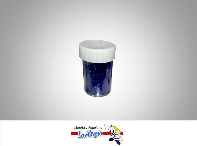 ESCARCHA FRASCO 10GR AZUL REY UND MARCA CRISVI   