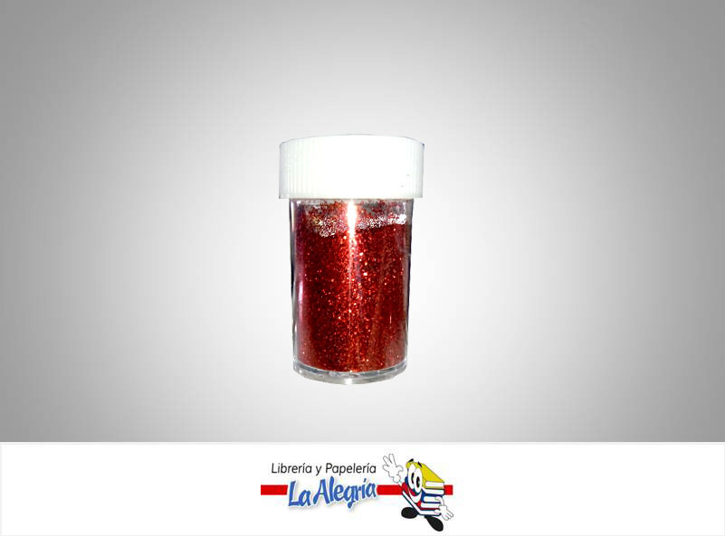 ESCARCHA FRASCO 10GR ROJO UND MARCA CRISVI   