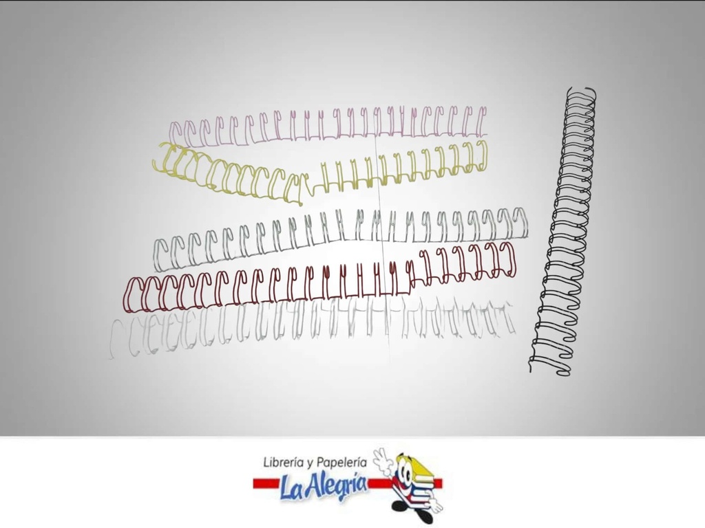 ESPIRAL METAL5/8COLORES VARIADOS MARCA AGEVEN   