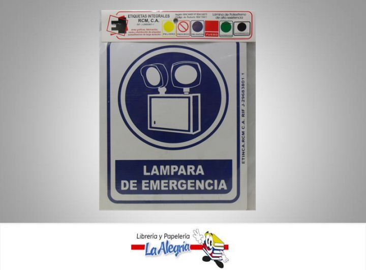 SENAL LAMPARA DE EMERGENCIA 24X19CM MARCA ETINCA   