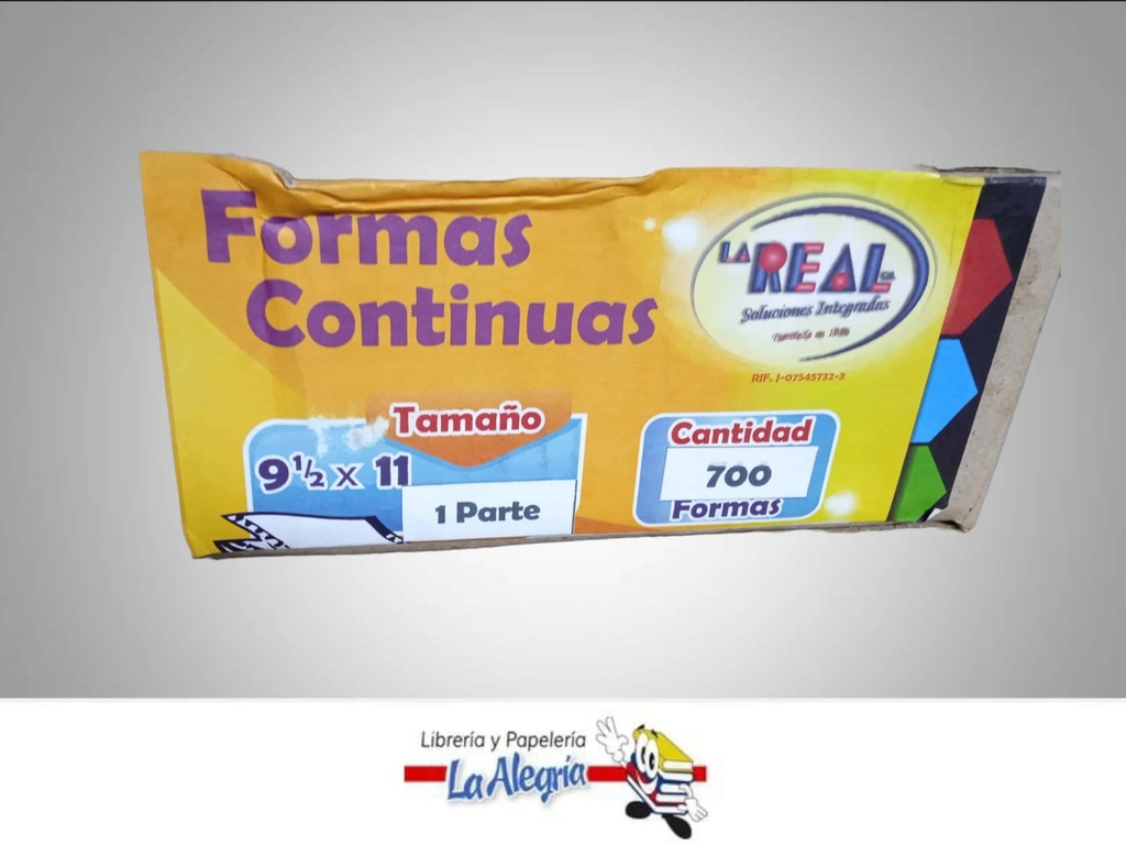 FORMA CONTINUA 9 1/2 X11 1P 700F MARCA LA REAL   