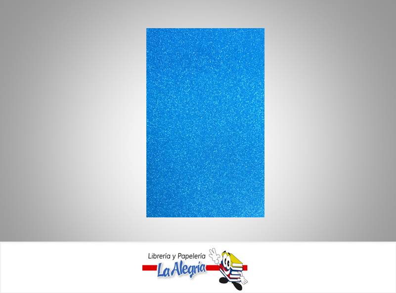 FOAMI ESCARCHADO CARTA AZUL MEDIO UND    