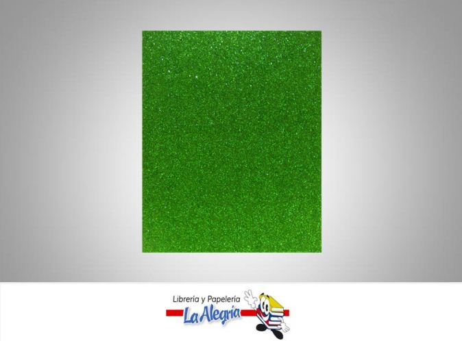 FOAMI ESCARCHADO CARTA VERDE GRAMA UND MARCA S/M   