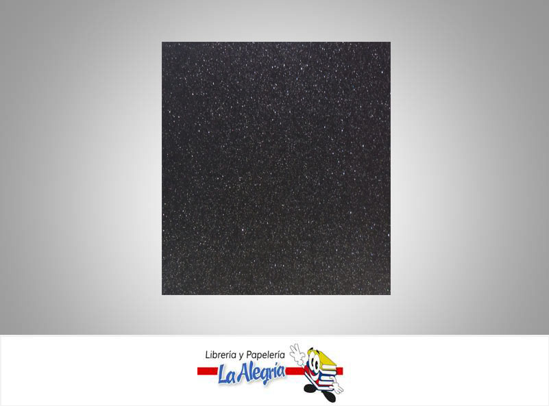 FOAMI ESCARCHADO DOBLE CARTA NEGRO MARCA S/M   