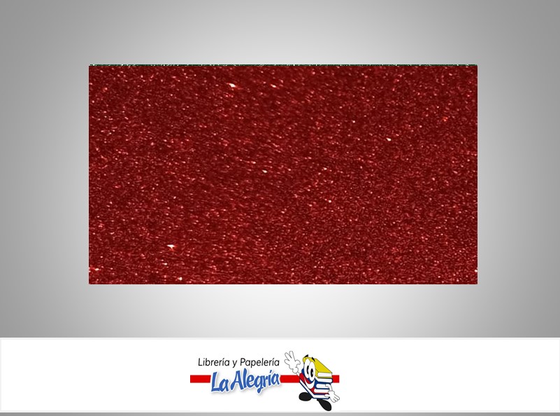 FOAMI ESCARCHADO DOBLE CARTA ROJO    