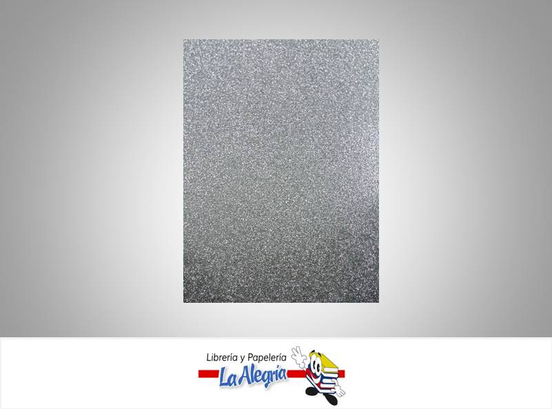 FOAMI ESCARCHADO DOBLE CARTA PLATA UND MARCA S/M