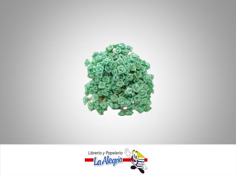 ROSA ARTIFICIAL 05MM VERDE MENTA 12 UND MARCA S/M   
