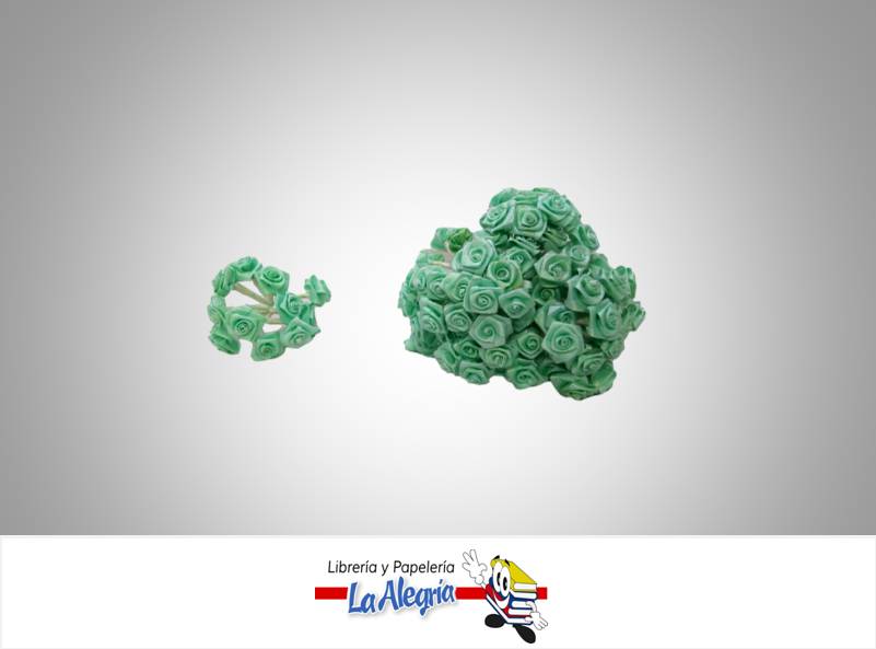 ROSA ARTIFICIAL 09MM VERDE MENTA 12 UND MARCA S/M   