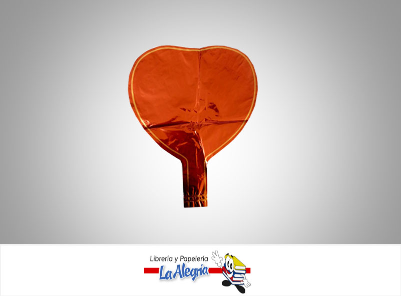 GLOBO FOIL 5'' CORAZON ROJO UND MARCA SM   