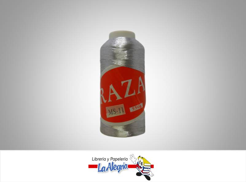 HILO PLATEADO ROLLO 550 G MARCA RAZA   
