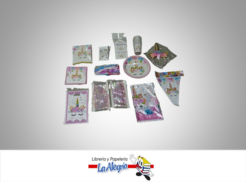 KIT FIESTA UNICORNIO 14 PZ MARCA S/M   