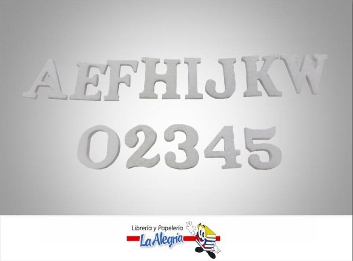 ANIME LETRA/NUMERO VARIOS 5CM UND MARCA S/M   