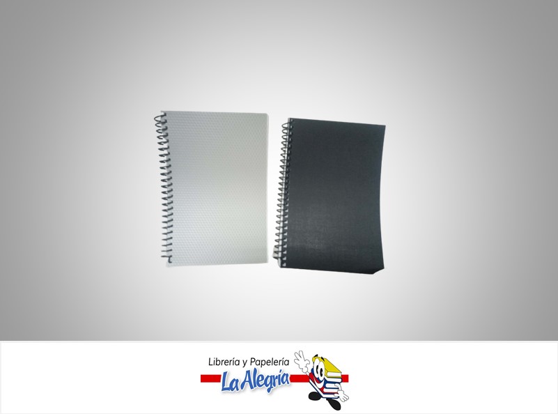 LIBRETA ESPIRAL 80 HOJAS BLANCA 1/2 CARTA MARCA ALINEADOS PT