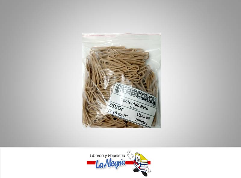 LIGA DE GOMA N-18 250GR 3'' MARCA PEPECOLOR   