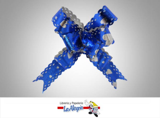 LAZO MAGICO 12X250MM AZUL REY/CORAZO UND MARCA S/M   
