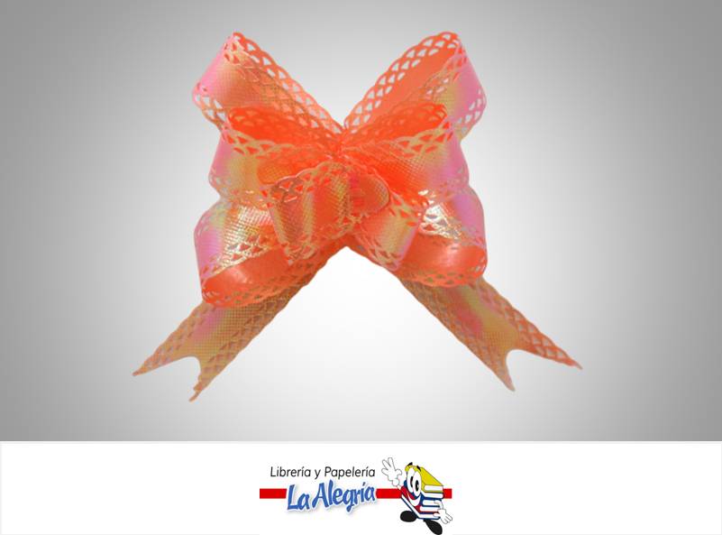 LAZO MAGICO 18X390MM NARANJA TORNAS UND MARCA HAND DRAW FLOWER   