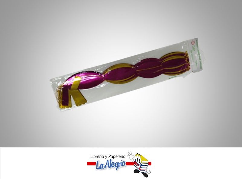 LAZO MAGICO METALIZADO 108X484MM MORADO UND MARCA S/M