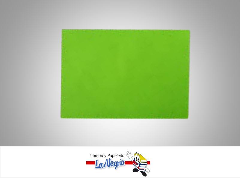 PAPEL LUSTRILLO 66X48 CM VERDE MANZANA UND 90GR MARCA S/M