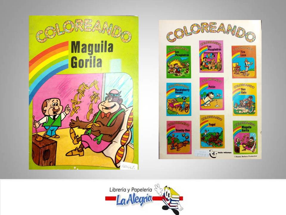 COLOREANDO MAGUILA GORILA  TEMATICA INFANTIL AUTOR HANNA BARBERA  