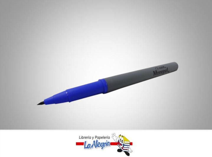 MARCADOR PERMANENTE PTA/FINA AZUL UND MARCA AZOR   