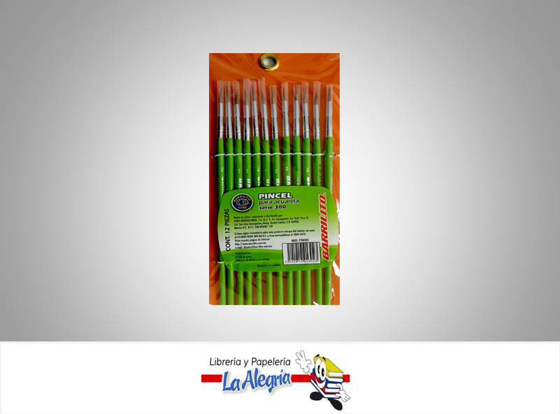 PINCEL MANGO CORTO N-02 UND MARCA BARRILITO   