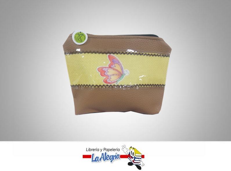 PORTACOSMETI S/CUERO 19,5X14CM MARIPOSA MARCA ADRIESDESIGN   