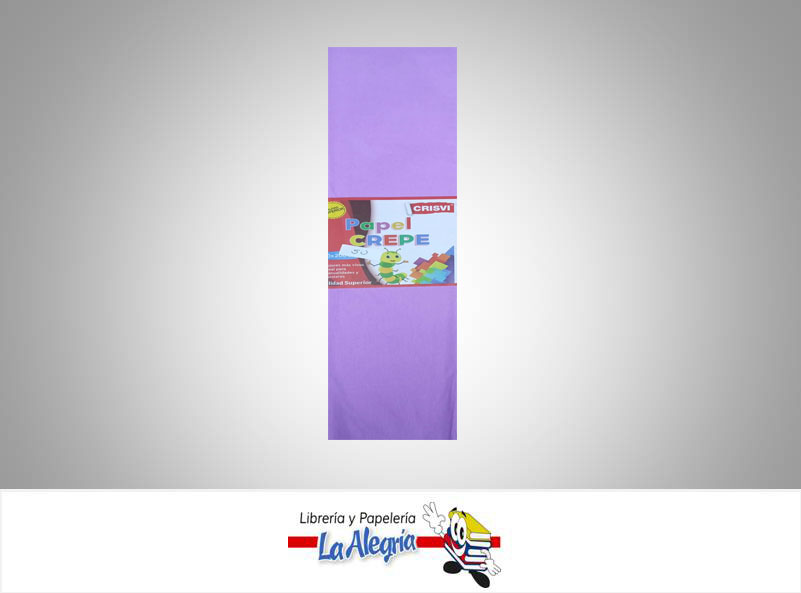 PAPEL CREPE 50X200 CM LILA UND MARCA CRISVI   