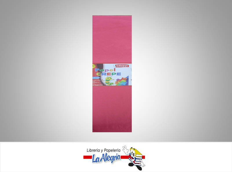 PAPEL CREPE 50X200 CM ROJO ESTANDAR UND MARCA CRISVI   