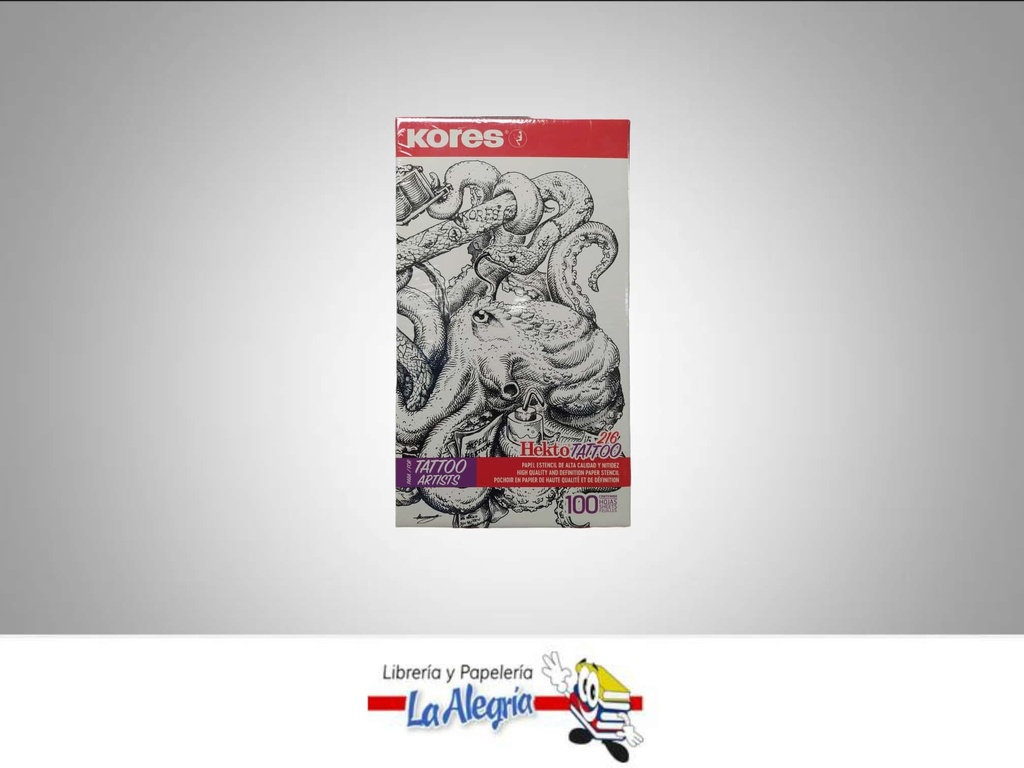 PAPEL HECTOGRAFICO 21.5X36.8 CM TATT UND MARCA KORES