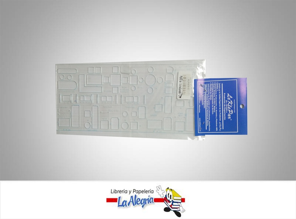 PLANTILLA ACRILICA COCINA/1 LAVADERO ART MARCA LEKLEPAR   