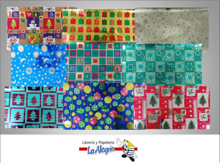 PAPEL HOJILLA METALIZADO NAVIDAD P/PLIEGO MARCA S/M