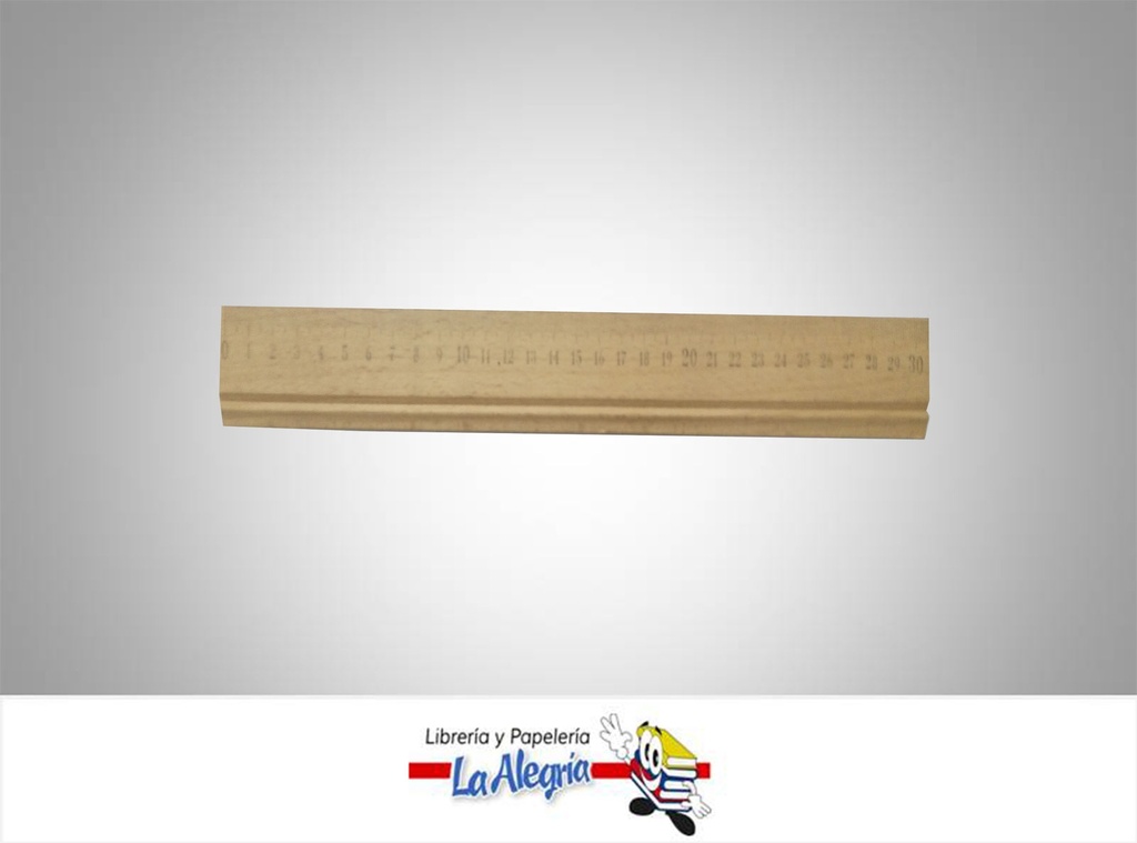 REGLA MADERA 30CM MARCA S/M   
