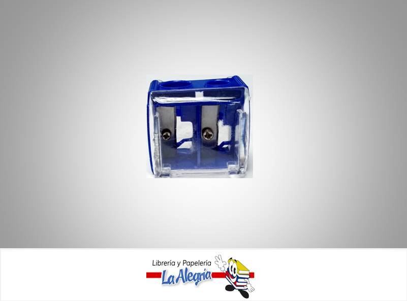 SACAPUNTA PLASTICO C/DEPOSITO AZUL UND    