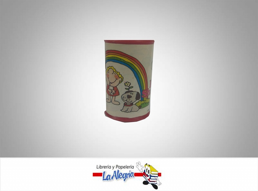 SACAPUNTA C/DEP PLAST LATA ARCOIRIS UND MARCA S/M   