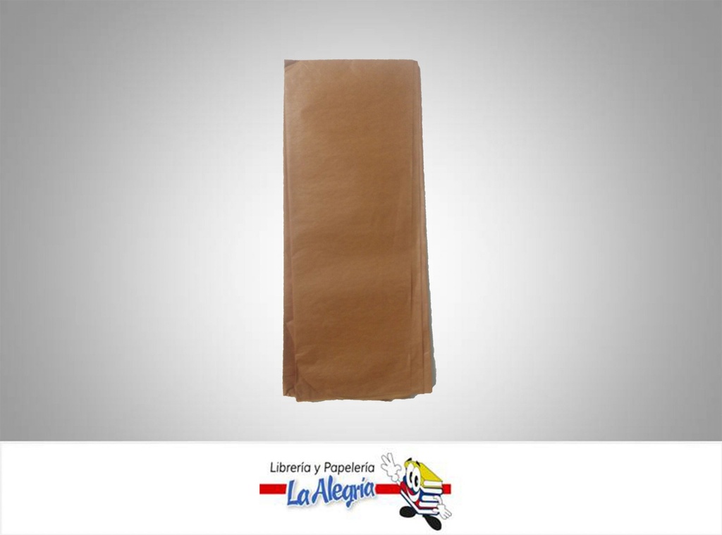 PAPEL SEDA 50X70 CM MARRON CLARO PLIEGO MARCA S/M