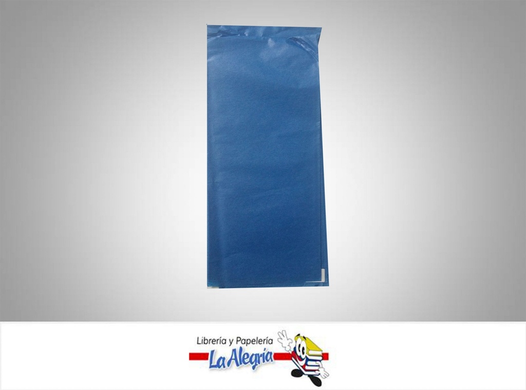 PAPEL SEDA 50X70 CM AZUL PLIEGO MARCA S/M   
