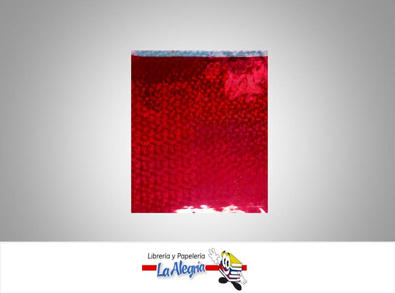BOLSA DE PAPEL HOJILLA 29X29 CM ROJO UND MARCA S/M   
