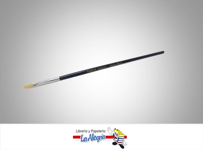 PINCEL PLANO MANGO CORTO 577 N 02 UND MARCA TODY   