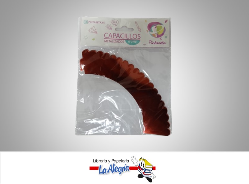 CAPACILLO METALIZADO 15 CM ROSE GOLD PAQ 6 UND MARCA PINTARETA