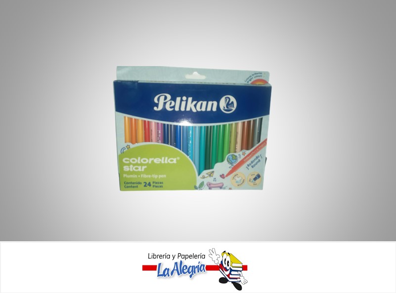 MARCADOR PUNTA FINA COLORELLA STAR 24 UND MARCA PELIKAN
