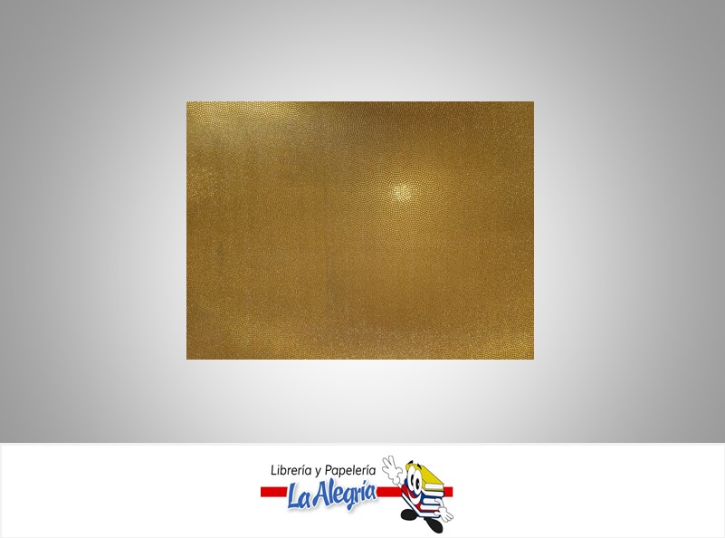 FOAMI ESCARCHADO RETICULAR DOBLE CARTA DORADO UND MARCA S/M