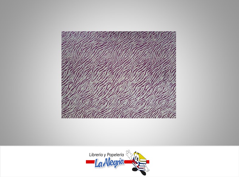 FOAMI ESCARCHADO DOBLE CARTA CEBRA  FUCSIA/PLATA UND MARCA S/M