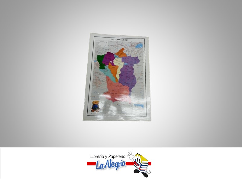 AFICHE GRANDE MAPA EDO COJEDES MARCA S/M