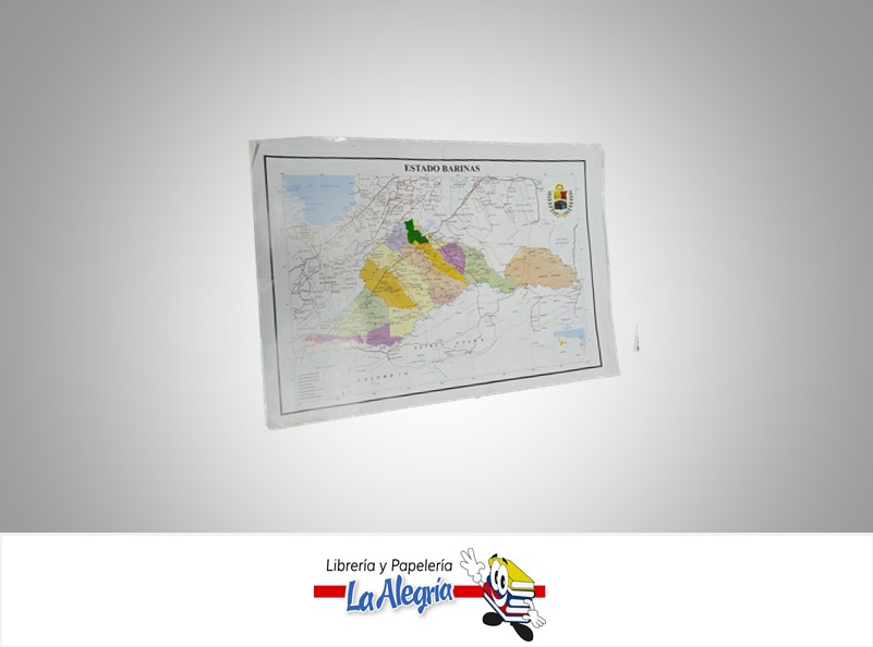 AFICHE GRANDE MAPA EDO BARINAS MARCA S/M