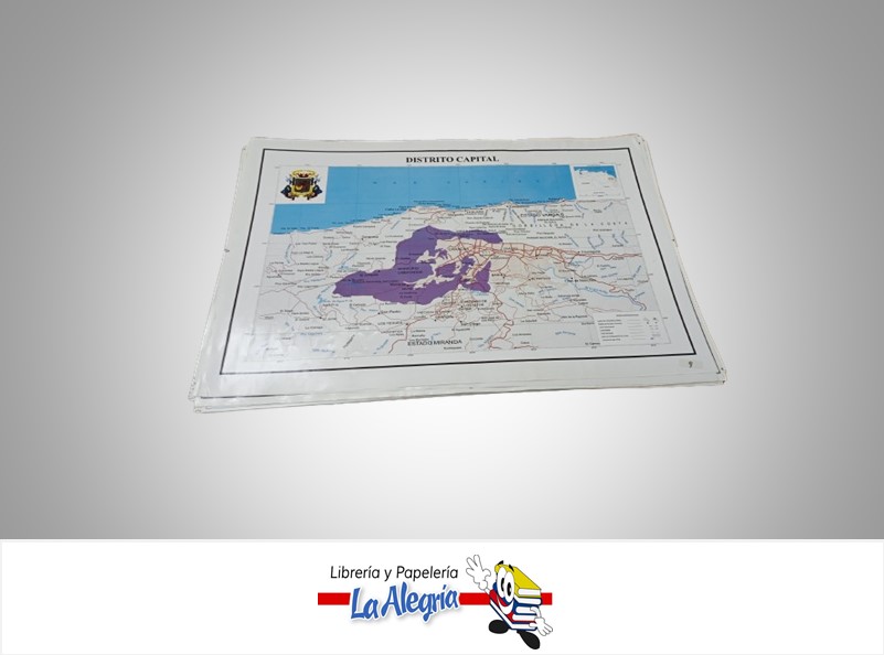 AFICHE GRANDE MAPA DTTO CAPITAL MARCA S/M