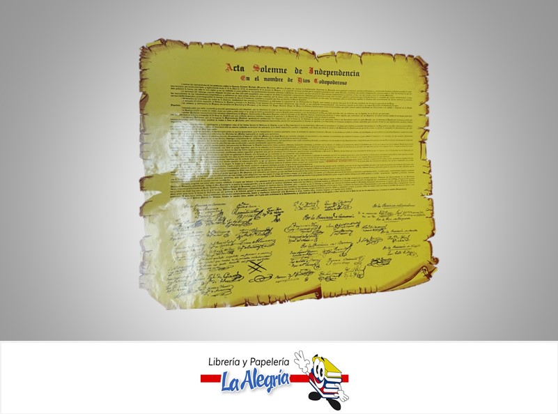 AFICHE GRANDE ACTA DE INDEPENDENCIA MARCA S/M