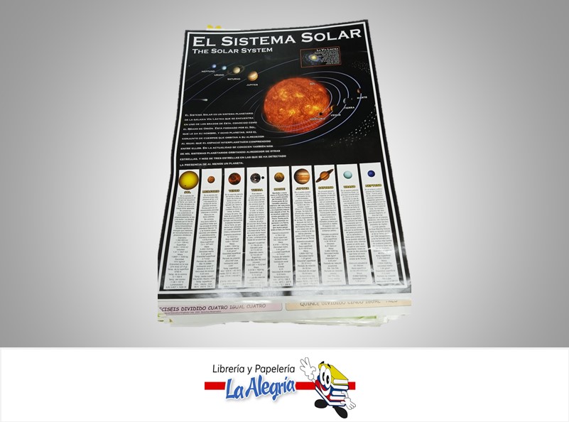 AFICHE GRANDE EL SISTEMA SOLAR MARCA S/M