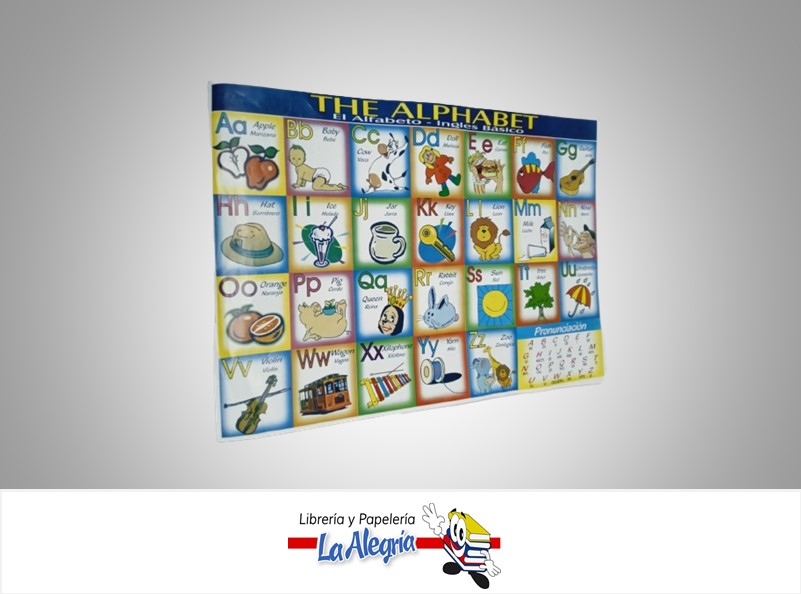 AFICHE GRANDE EL ALFABETO EN INGLES MARCA S/M