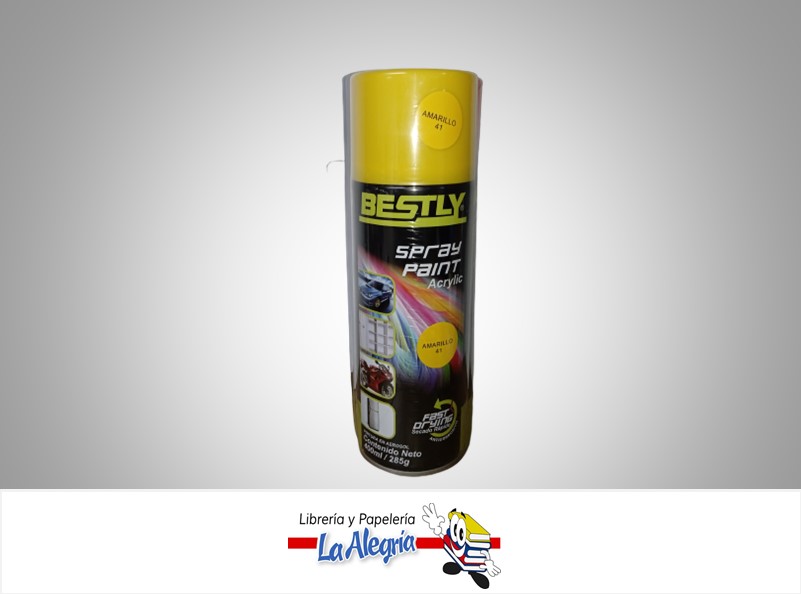 SPRAY ACRILICO 400ML AMARILLO MARCA BESTLY